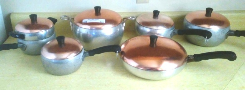 lot 130 image: Copper Lid Cover Cookware