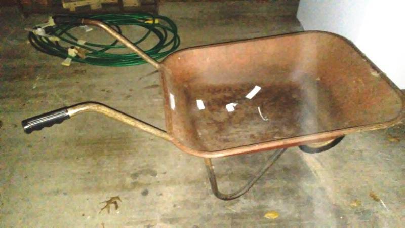 lot 154 image: Wheel Barrow and Shovel