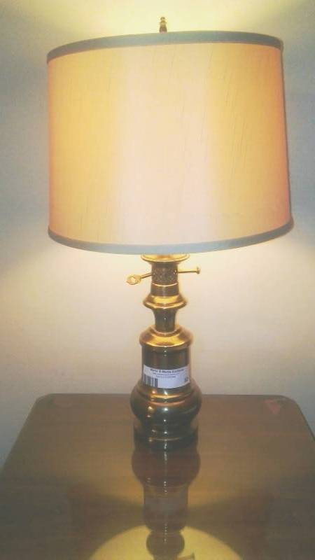lot 83 image: Antique Brass Lamps