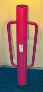 lot 12 image: New EverBilt 14 lb. Fence Post Driver With Handles