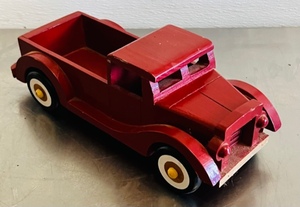 lot 34 image: American Audio Corporation Wooden Pickup Truck