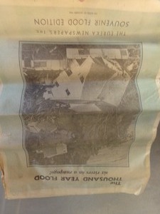lot 69 image: December 1964- Eureka Newspaper Feb 15-16 Thousand Year Flood Edition
