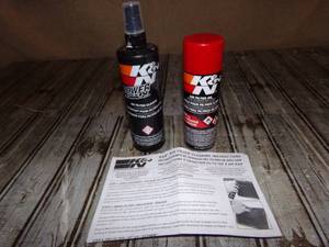 lot 152 image: K&N Air Filter Cleaner & Oil Kit