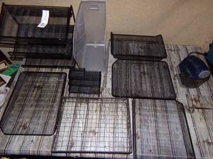 lot 165 image: Office Trays, Sword Letter Opener & Electric Pencil Sharpener