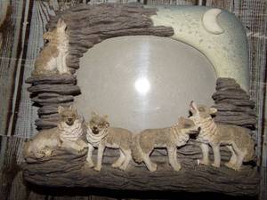lot 171 image: 3D Coyote Picture Frame