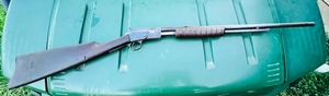lot 1 image: Rare 1906-1908 Marlin No.18 Pump Action .22 Caliber Round Barrel Rifle- Only 16,000 Made
