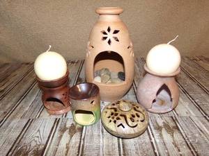 lot 179 image: Ceramic Scent Ornaments & Incense Bowl Burner With Lid