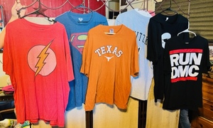 lot 168 image: Six Assorted Novelty Shirts 3X, 2X, XL