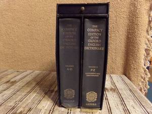 lot 211 image: The Compact Edition of the Oxford English Dictionary - Volumes I &amp II