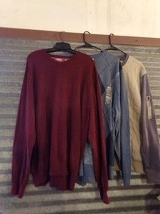 lot 278 image: Jean John, izod, Gepffrey Beene, DKNY Sweaters 2XLT & XL