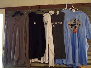 lot 287 image: 7 Converse, Adidas, Under Armour & Russell Athletic