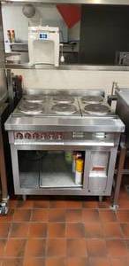 lot 4 image: Lang 6-Burner Range, Model RT36E-480V, Retails for over $29k