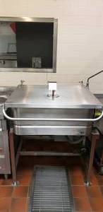 lot 5 image: Groen 40 Gallon Tilt Skillet, Model NFPC-4, Contents Not Included, Retails for Over $20k