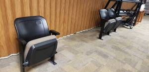 lot 57 image: Lot of 3 Folding Auditorium Seats