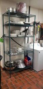 lot 40 image: Metro Green Antimicrobial Wire Shelf, Measures 42 x 87 x 24, Contents Not Included