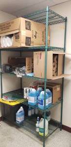 lot 40 image: Metro Green Antimicrobial Wire Shelf, 48 x 24 x 85