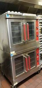 lot 15 image: Vulcan Double Convection Oven, 50,000 BTU, Model VC4GD-10