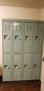 lot 24 image: Superior Lockers 8-Bank Steel Locker Set, Sea Blue