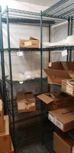 lot 31 image: Metro Green Antimicrobial Wire Shelf, 54 x 24 x 85