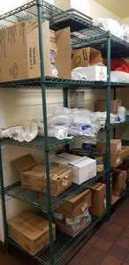 lot 36 image: Metro Green Antimicrobial Wire Shelf, 42 x 24 x 85
