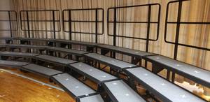 lot 61 image: 1 Wenger Signature Choral Riser, Folding & Rolling