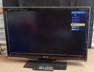lot 9 image: Sharp Aquos 42 LCD TV with Remote - Model LC-42D43U