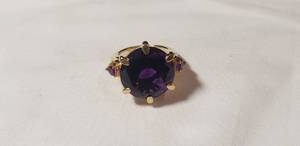 lot 75 image: Gold Plated Sterling Ring - Stamped 925 - Size 6
