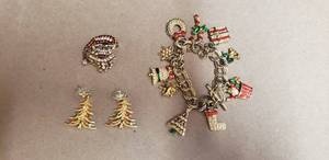 lot 88 image: Lot of Christmas Themed Jewelry