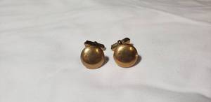 lot 93 image: Gold Cuff Links - Stamped 12K
