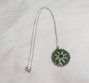 lot 111 image: Sterling Necklace with Pendant - Necklace Stamped 925