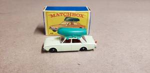 lot 128 image: Vintage Matchbox Ford Corsair & Boat No. 45 with Original Box