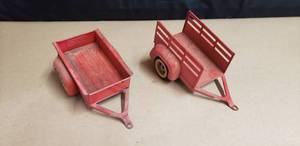 lot 134 image: Lot of 2 Vintage Toy Trailers