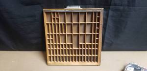 lot 261 image: Vintage Wooden Typeset Tray
