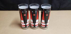 lot 169 image: Lot of 3 Vintage Holt Howard 1960s Dairy Queen Santa Glasses
