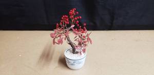 lot 207 image: Vintage Small Cut Stone Bonsai Tree, Made in Japan