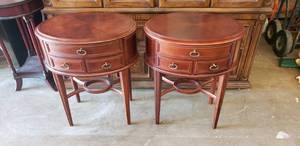 lot 222 image: Lot of 2 Bombay End Tables