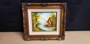lot 232 image: Vintage Framed Oil on Canvas Painting