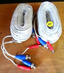 lot 47 image: AV CABLES AS SHOWN - 2 NEW 100 FEET