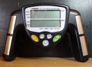 lot 54 image: Omron HBF-306CN Body Fat Loss Monitor Analyzer Black