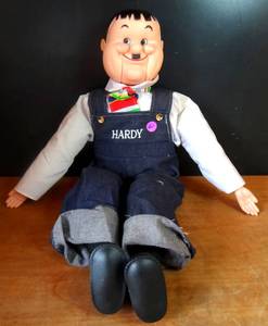 lot 61 image: Vintage Oliver Hardy Ventriloquist Dummy Doll 24 by Harmon