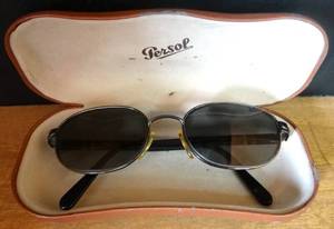 lot 70 image: Persol Glass Lens 2060 Perscrition Sunglasses & Case $$$