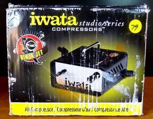 lot 79 image: IWATA Air Compressor Studio Series IN BOX $$$