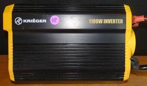 lot 88 image: KRIEGER, KR1100, 12V 1100 WATT POWER INVERTER $$$