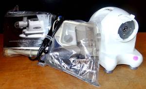 lot 133 image: Omega J8004 Commercial Masticating Juicer w All Attachments - WORKS