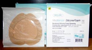 lot 144 image: LOT OF 2 MedVance Bordered Silicone Foam Dressing (5 PER BOX)
