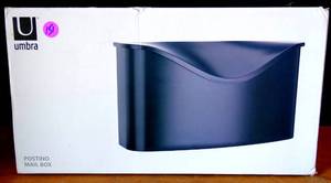 lot 151 image: UMBRA POSTAL MAIL BOX - NEWBLACK
