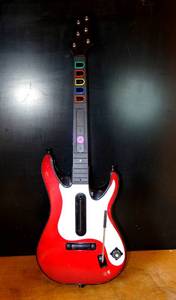 lot 152 image: Guitar Hero Rock Band 5 Octane Wireless Controller - WhiteRed