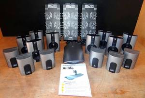 lot 164 image: BIG $ ITEM - LOT OF 8 WILIFE Logitech CLC-110i Cameras, 6 Receivers, 1 wWILIFE CLC-110i Camera, 3 MTi Universal Video & Audio Amps (UVA4B)