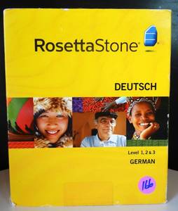 lot 166 image: ROSETTA STONE - LEVEL 1 TO 3 GERMAN SET
