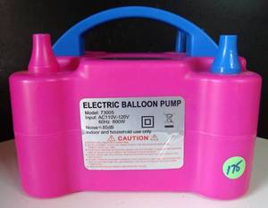 lot 175 image: Electric Air Balloon Pump, Portable Dual Nozzle Electric Balloon Blower Air Pump